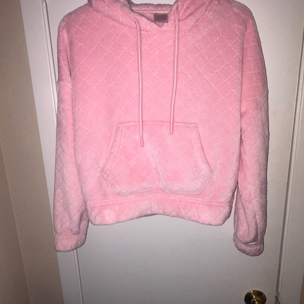 Cozy Pink Quilted Hoodie and Shorts